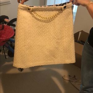 Milly brand white Tweed skirt